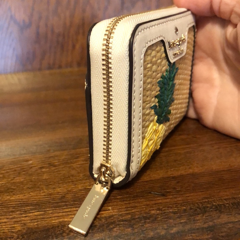 NWT-Kate Spade-Pineapple🍍Small Zip Card Case-$159 - Picture 6 of 14